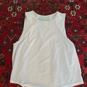 Lululemon Athletica Sculpt Cropped Tank Top-size 2-light grayish white